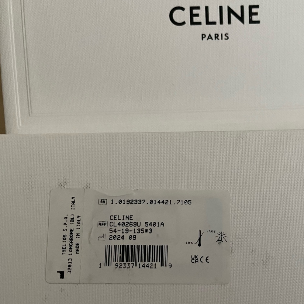 Celine Triomphe Cat Eye Sunglasses with Silver Hardware - Picture 8 of 8
